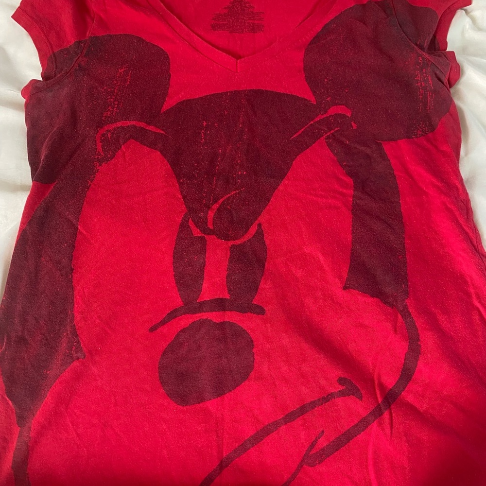 Shirt, brand: Disney, Color; red and black, size M (7-9)